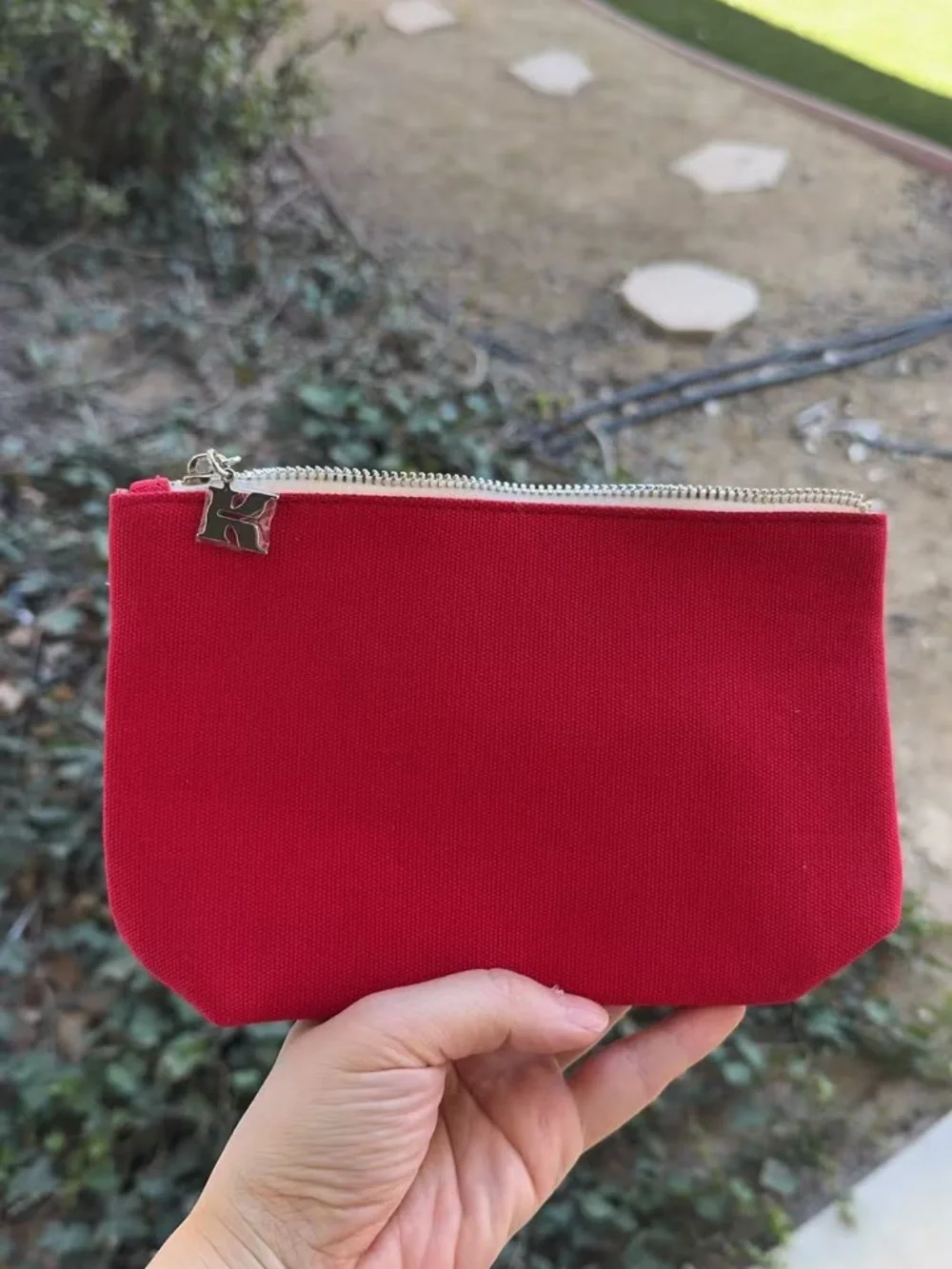 Kiehl’s  Zipper Cosmetic Pouch Bag Travel Makeup 8*6*3